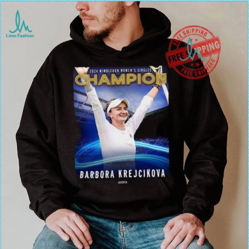 Barbora Krejčíková 2024 Wimbledon Women’s Singles Champion shirt