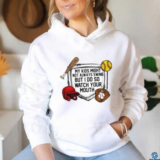 Baseball and softball watch your mouth T shirt