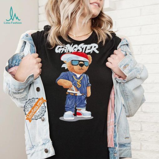 Bear with gun gangster shirt