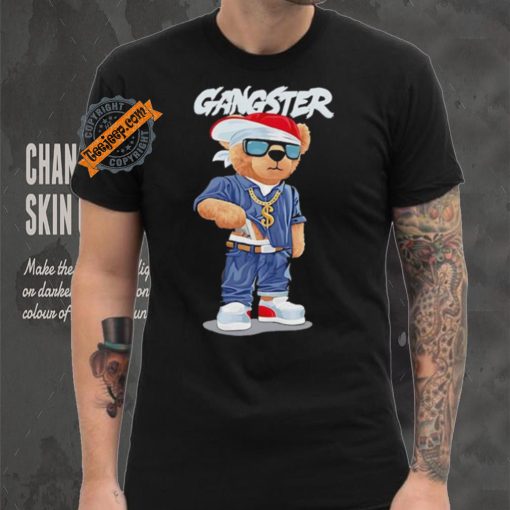 Bear with gun gangster shirt
