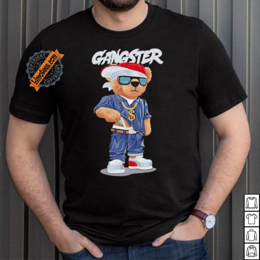 Bear with gun gangster shirt