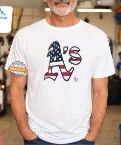 Best Oakland Athletics A’ S logo x Flag of the United States shirt