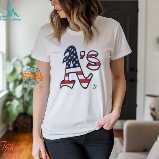 Best Oakland Athletics A’ S logo x Flag of the United States shirt