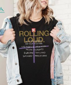 Best Rolling loud europe tour 2024 vienna ebreichsdorf racind on 5 7 july world tour dept vintage black reverse merch shirt
