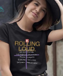 Best Rolling loud europe tour 2024 vienna ebreichsdorf racind on 5 7 july world tour dept vintage black reverse merch shirt