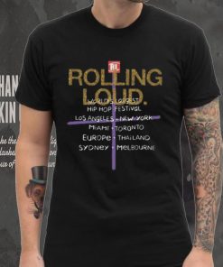 Best Rolling loud europe tour 2024 vienna ebreichsdorf racind on 5 7 july world tour dept vintage black reverse merch shirt