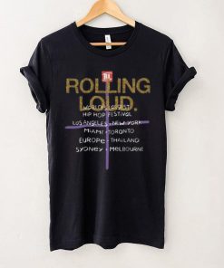 Best Rolling loud europe tour 2024 vienna ebreichsdorf racind on 5 7 july world tour dept vintage black reverse merch shirt