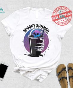 Best Spooky summer skeleton drink shirt