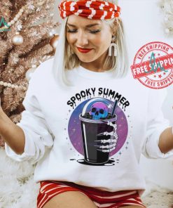 Best Spooky summer skeleton drink shirt