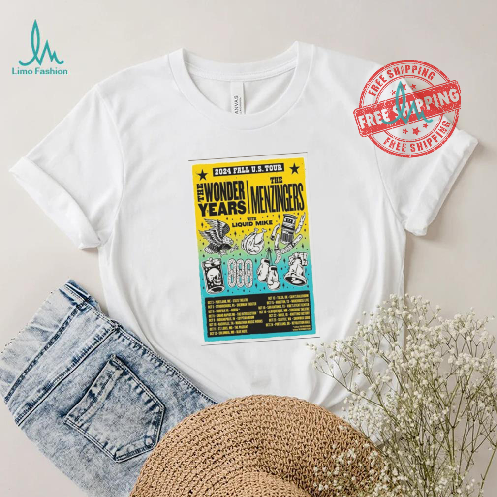Best The wonder years & the menzingers 2024 fall us tour shirt Best The wonder years & the menzingers 2024 fall us tour shirt