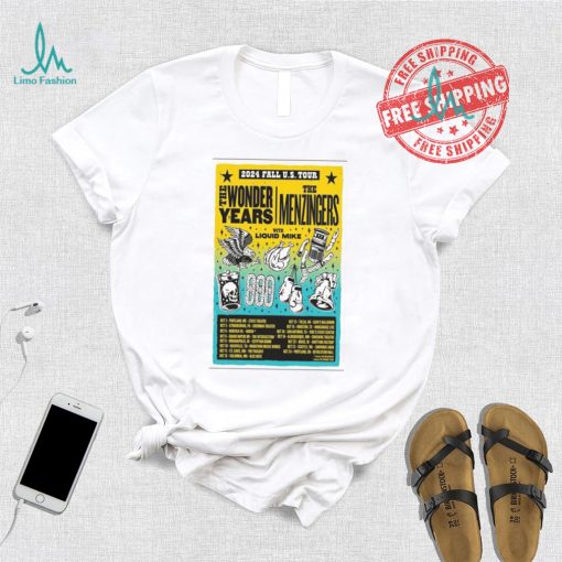 Best The wonder years & the menzingers 2024 fall us tour shirt