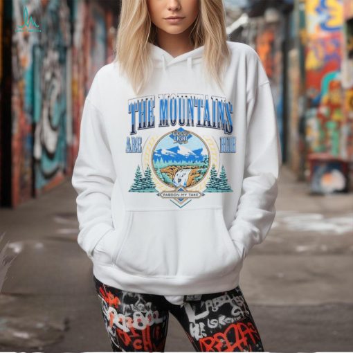 Big Cat Coors X Pmt The Mountains Are Blue Shirt Unisex T Shirt