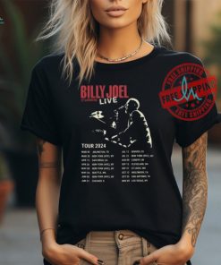 Billy Joel In Concert Music Tour 2024 Black T shirts