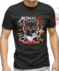 Black Cat Metal Band T Shirt