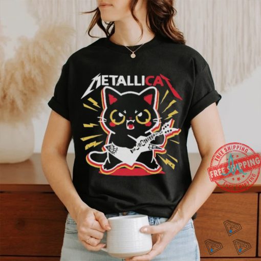 Black Cat Metal Band T Shirt