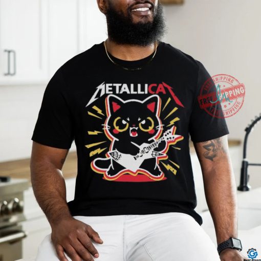 Black Cat Metal Band T Shirt