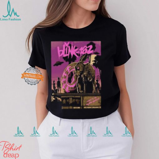 Blink 182 City Merch At Sofi Stadium In Inglewood CA With The Rams Artwork 2024 Unisex T Shirt