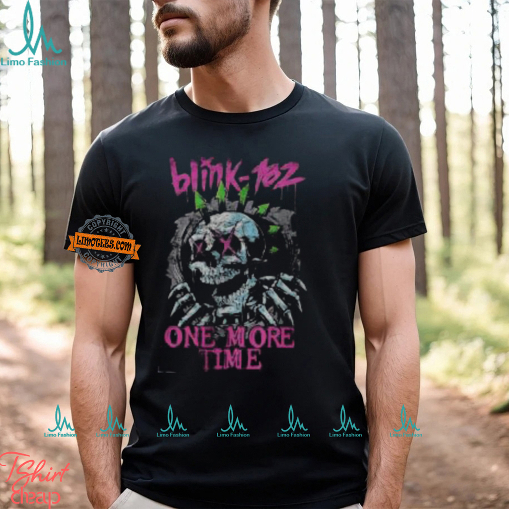 Blink 182 Skull One More Time Unisex T Shirt Blink 182 Skull One More Time Unisex T Shirt