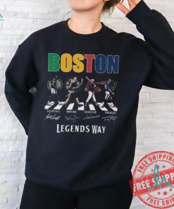 Boston Celtics Bruins Red Sox New England Patriots The Legends Way T Shirt