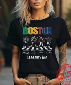 Boston Celtics Bruins Red Sox New England Patriots The Legends Way T Shirt