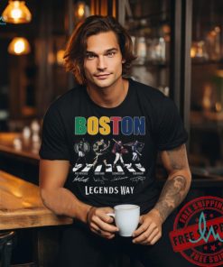 Boston Celtics Bruins Red Sox New England Patriots The Legends Way T Shirt