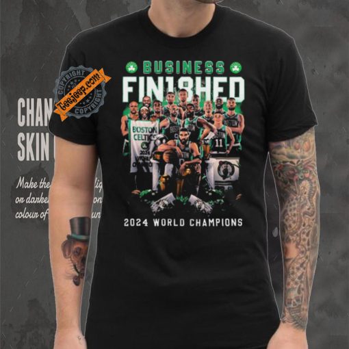 Boston Celtics Business Finished 18 2024 World Champions shirt
