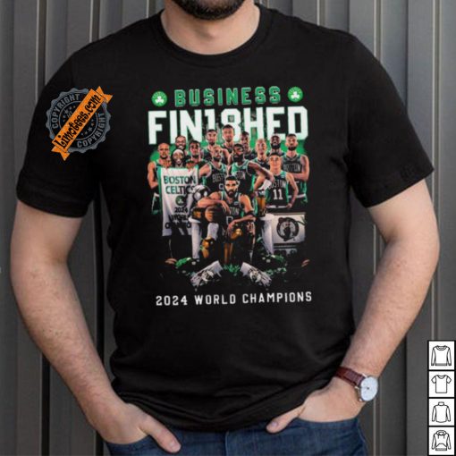 Boston Celtics Business Finished 18 2024 World Champions shirt