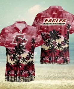 Boston College Eagles Palms Tree Hawaiian Shirt