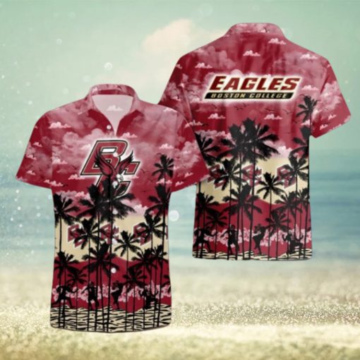 Boston College Eagles Palms Tree Hawaiian Shirt