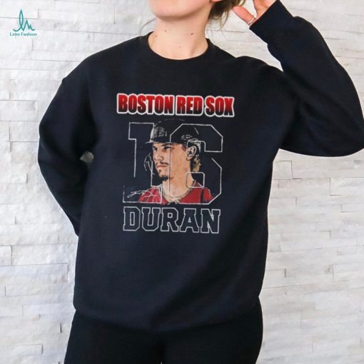 Boston Red Sox 16 Jarren Duran Baseball Signature T Shirt