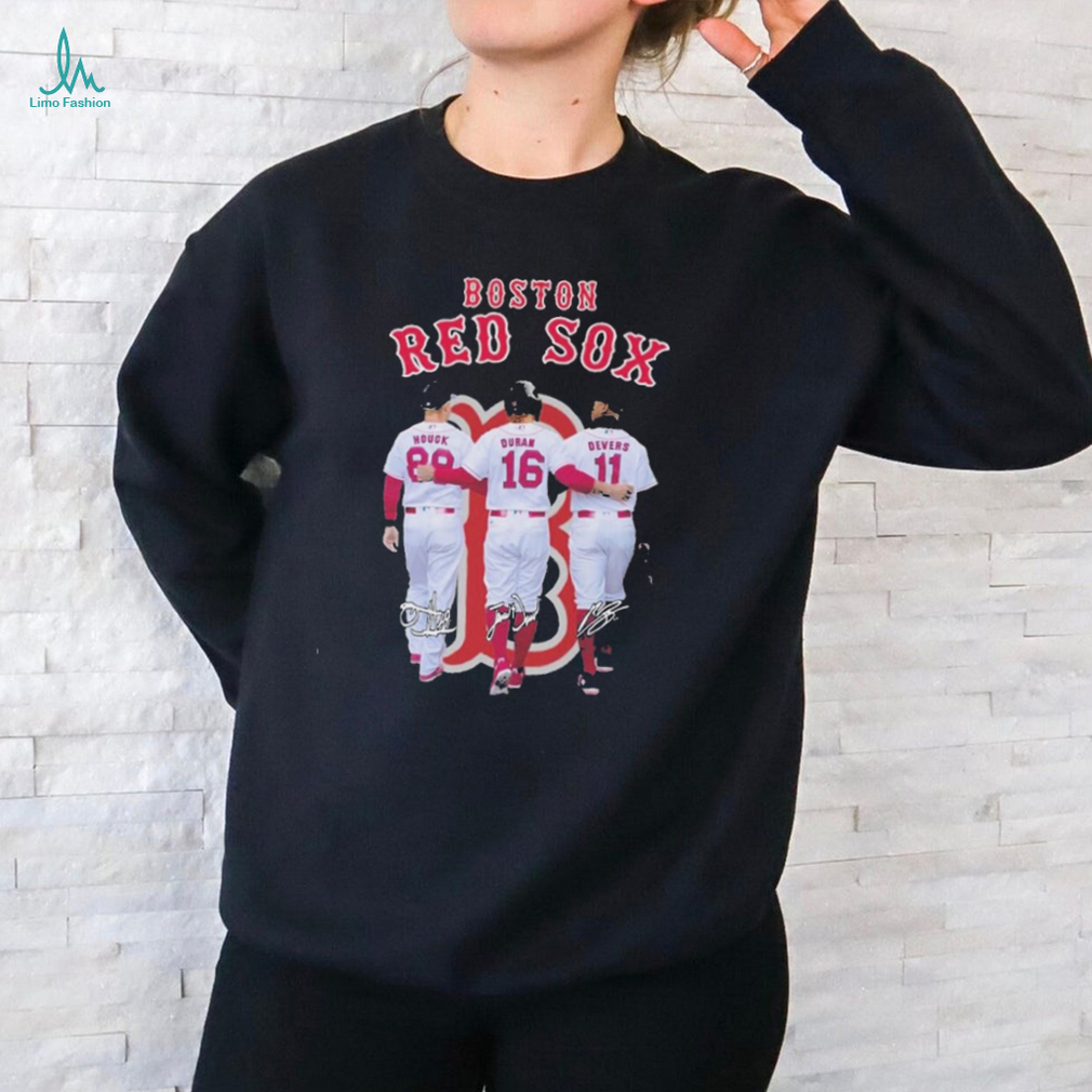 Boston Red Sox Baseball Team Player Graphics Signature T Shirt Boston Red Sox Baseball Team Player Graphics Signature T Shirt