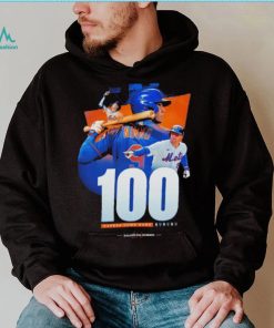 Brandon Nimmo Mets No 100 career home runs shirt