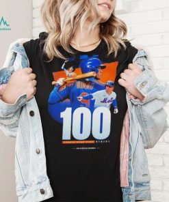 Brandon Nimmo Mets No 100 career home runs shirt