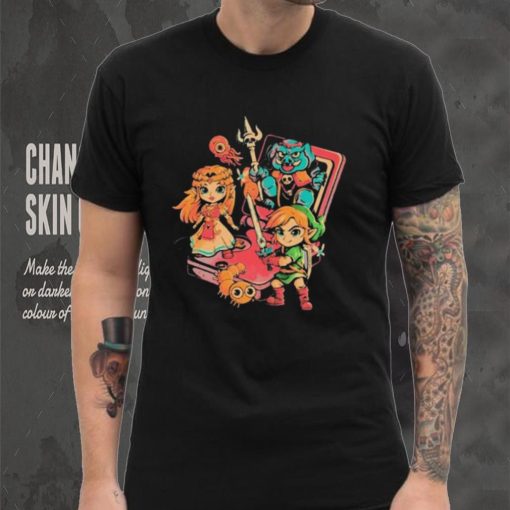 Brave Game Zelda Black Shirt