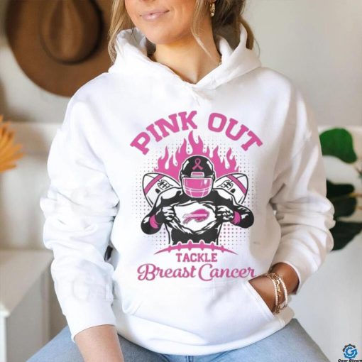 Buffalo Bills Football Pink Out Tackle Breast Cancer Shirt