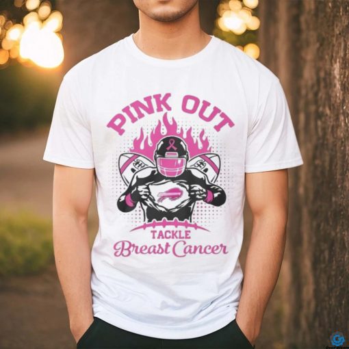 Buffalo Bills Football Pink Out Tackle Breast Cancer Shirt