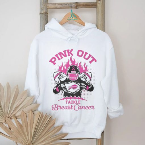 Buffalo Bills Football Pink Out Tackle Breast Cancer Shirt