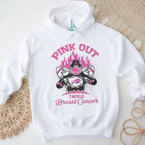 Buffalo Bills Football Pink Out Tackle Breast Cancer Shirt