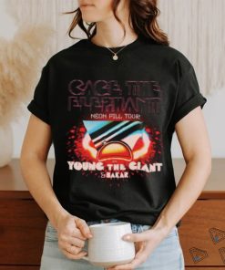 Cage The Elephant Tour 2024 Neon Pill Shirt, hoodie, sweater, long sleeve and tank top Cage The Elephant Tour 2024 Neon Pill Shirt