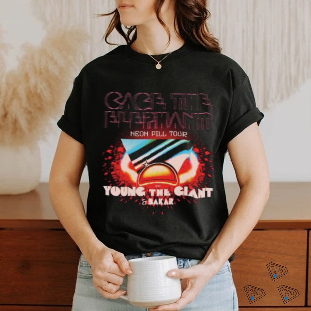 Cage The Elephant Tour 2024 Neon Pill Shirt Cage The Elephant Tour 2024 Neon Pill Shirt