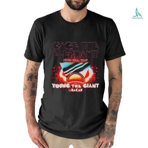 Cage The Elephant Tour 2024 Neon Pill Shirt