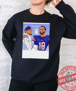 Caleb Williams and Rome Odunze Chicago Bears football art shirt