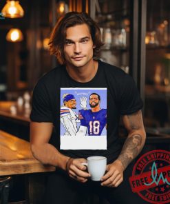 Caleb Williams and Rome Odunze Chicago Bears football art shirt