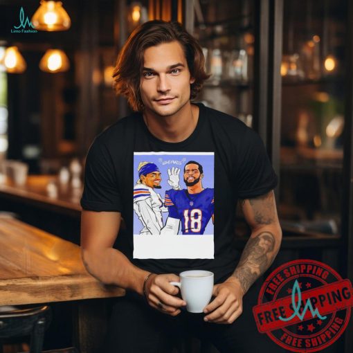 Caleb Williams and Rome Odunze Chicago Bears football art shirt