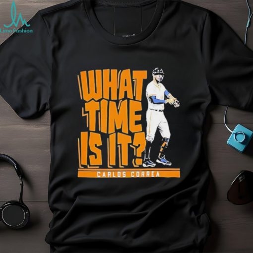 Carlos Correa what time is it Minnesota Twins shirt