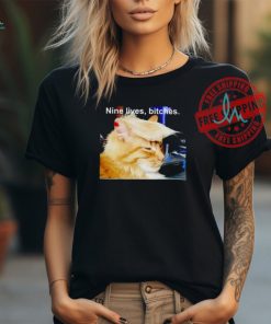Cat Trump hair Larry Elder nine lives bitches shirt, hoodie, sweater, long sleeve and tank top Cat Trump hair Larry Elder nine lives bitches shirt
