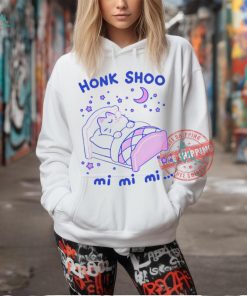 Cat sleeping honk shoo mi mi mi shirt
