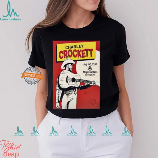 Charley Crockett At Frederik Meijer Gardens Grand Rapids MI On July 24 2024 Unisex T Shirt