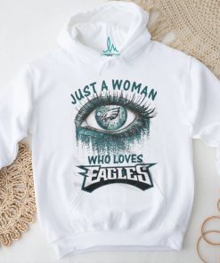 Chicago Bears Fooball Shirt, Just A Woman Who Lover Eagles T Shirt