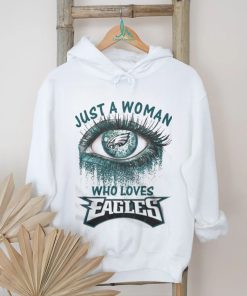 Chicago Bears Fooball Shirt, Just A Woman Who Lover Eagles T Shirt